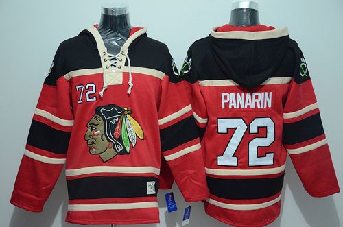 Blackhawks #72 Artemi Panarin Red Sawyer Hooded Sweatshirt