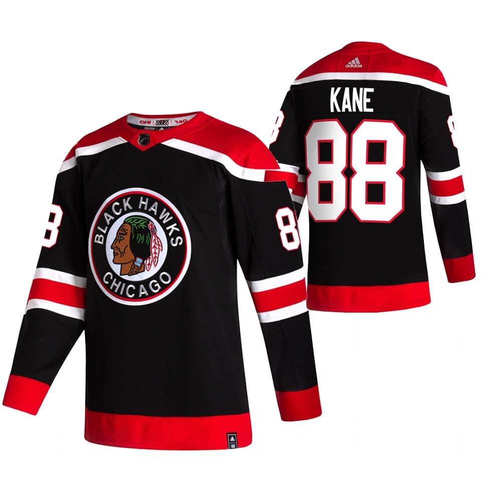 Blackhawks 2021 Reverse Retro #88 Patrick Kane Black Jersey Special Edition Authentic