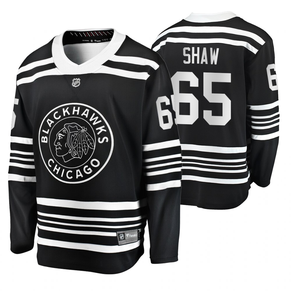 Blackhawks Andrew Shaw Black Premier Alternate Men's Jersey