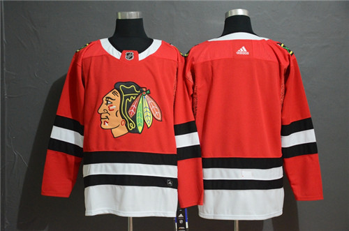 Blackhawks Blank Red Adidas Jersey
