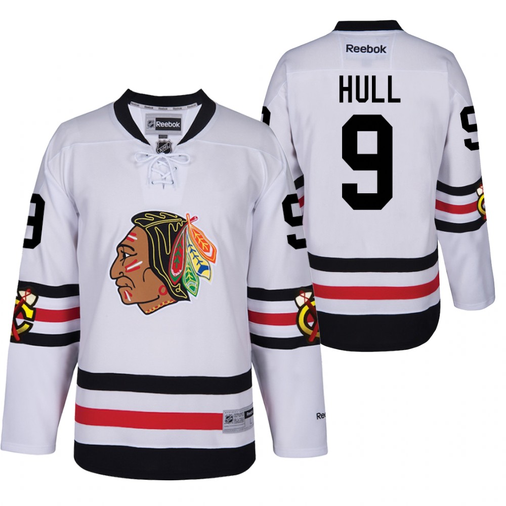 Blackhawks Bobby Hull 2017 Winter Classic White Retired Player Jersey