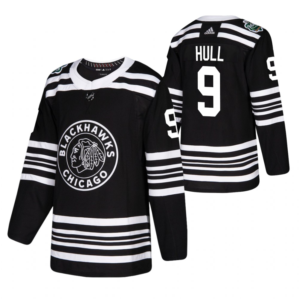 Blackhawks Bobby Hull 2019 Winter Classic Black Authentic Player Jersey