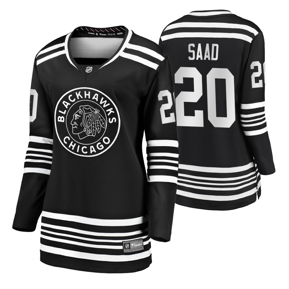 Blackhawks Brandon Saad Black Premier Alternate Women's Jersey
