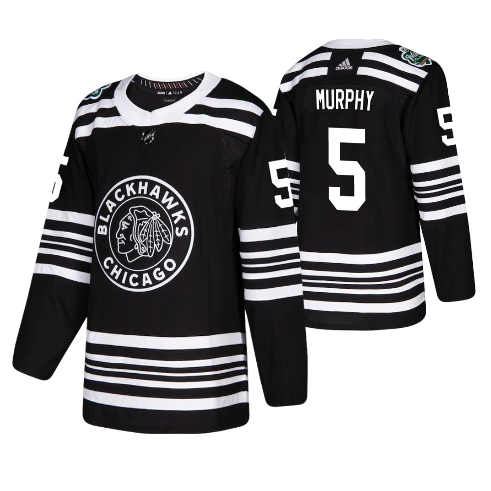 Blackhawks Connor Murphy Black Adidas Winter Classic Jersey