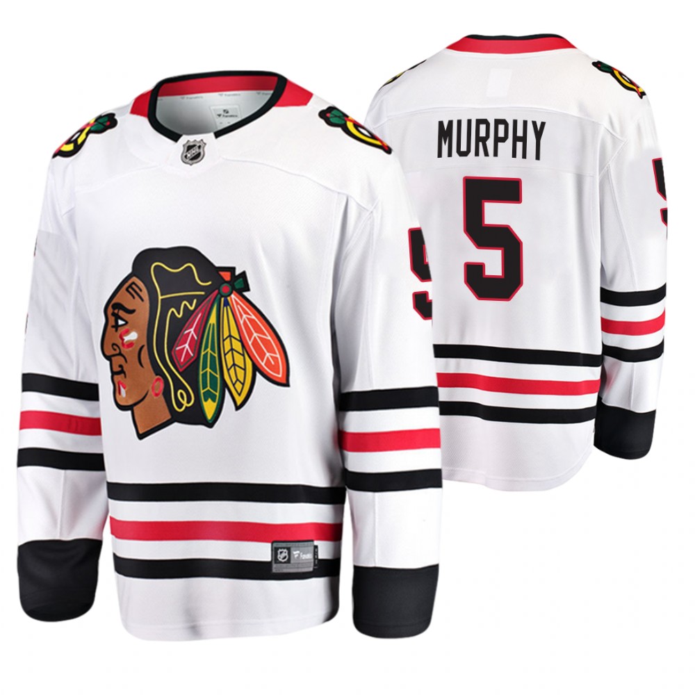 Blackhawks Connor Murphy White Away Breakaway Player Jersey