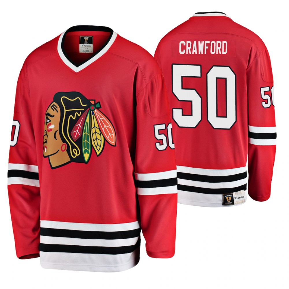 Blackhawks Corey Crawford Red Breakaway Jersey
