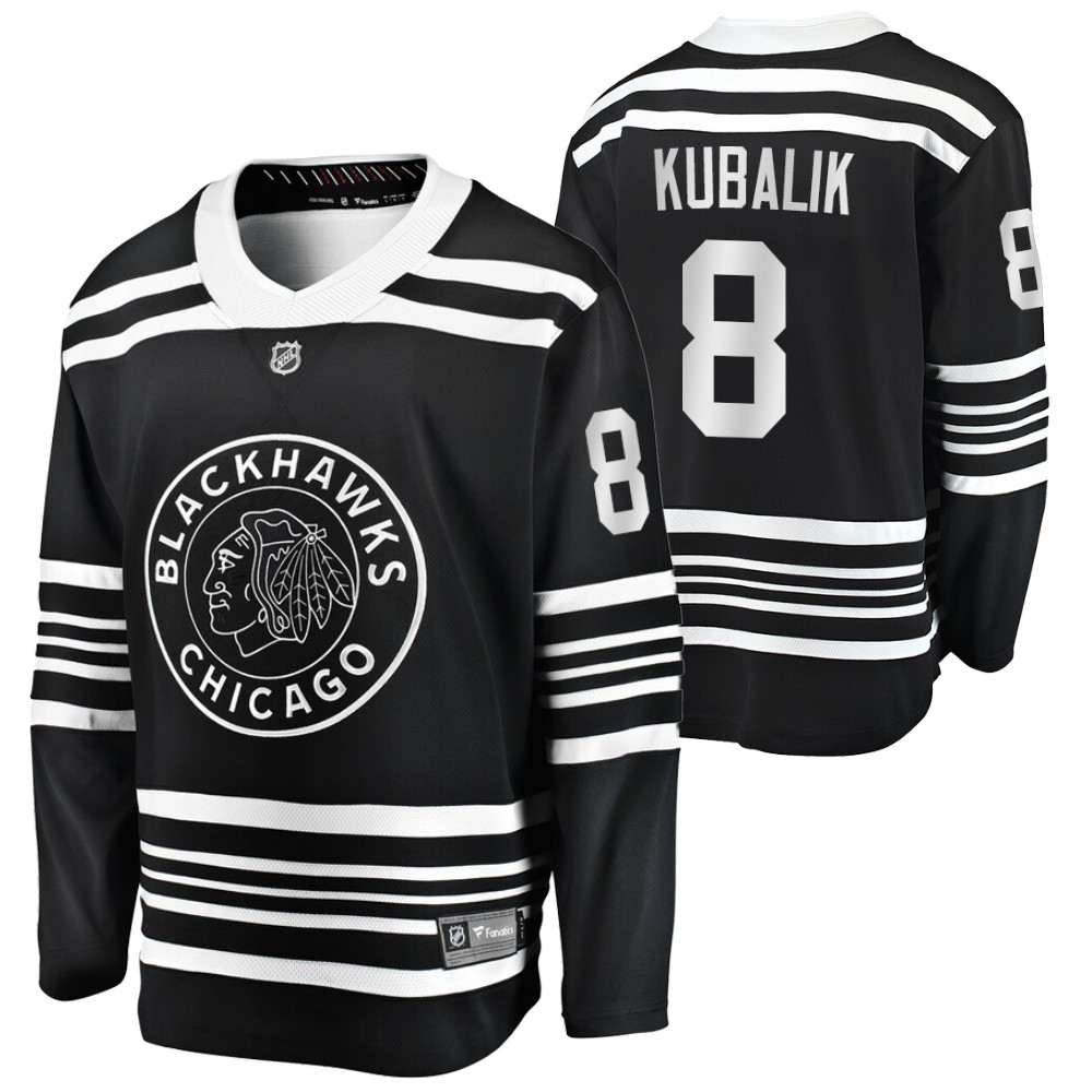 Blackhawks Dominik Kubalik Black Alternate Premier Breakaway Player Jersey