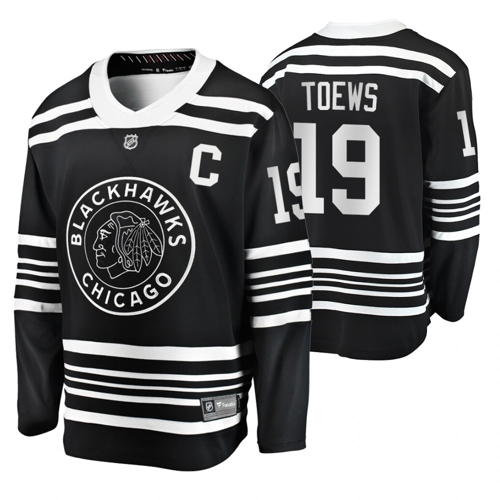 Blackhawks Jonathan Toews Black Premier Alternate Men's Jersey