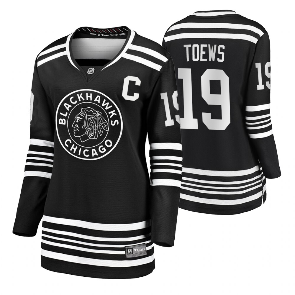 Blackhawks Jonathan Toews Black Premier Alternate Women's Jersey