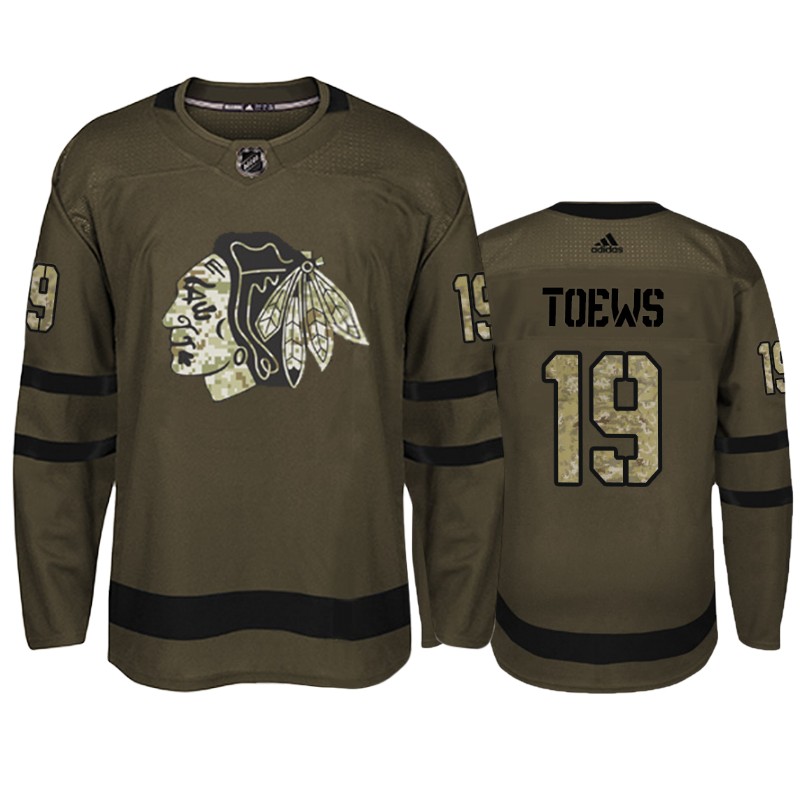 Blackhawks Jonathan Toews Camo Military Jersey