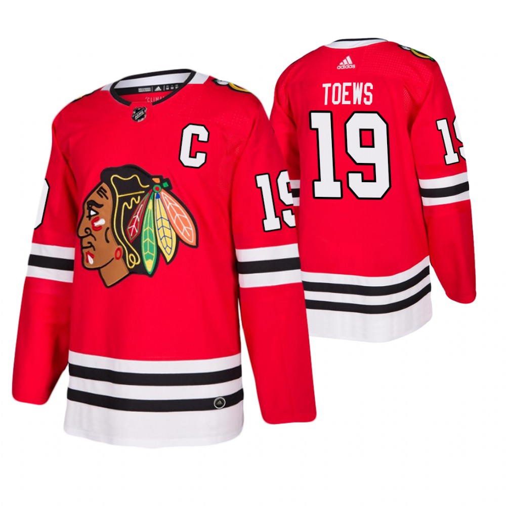 Blackhawks Jonathan Toews Red Home Authentic Player Jersey