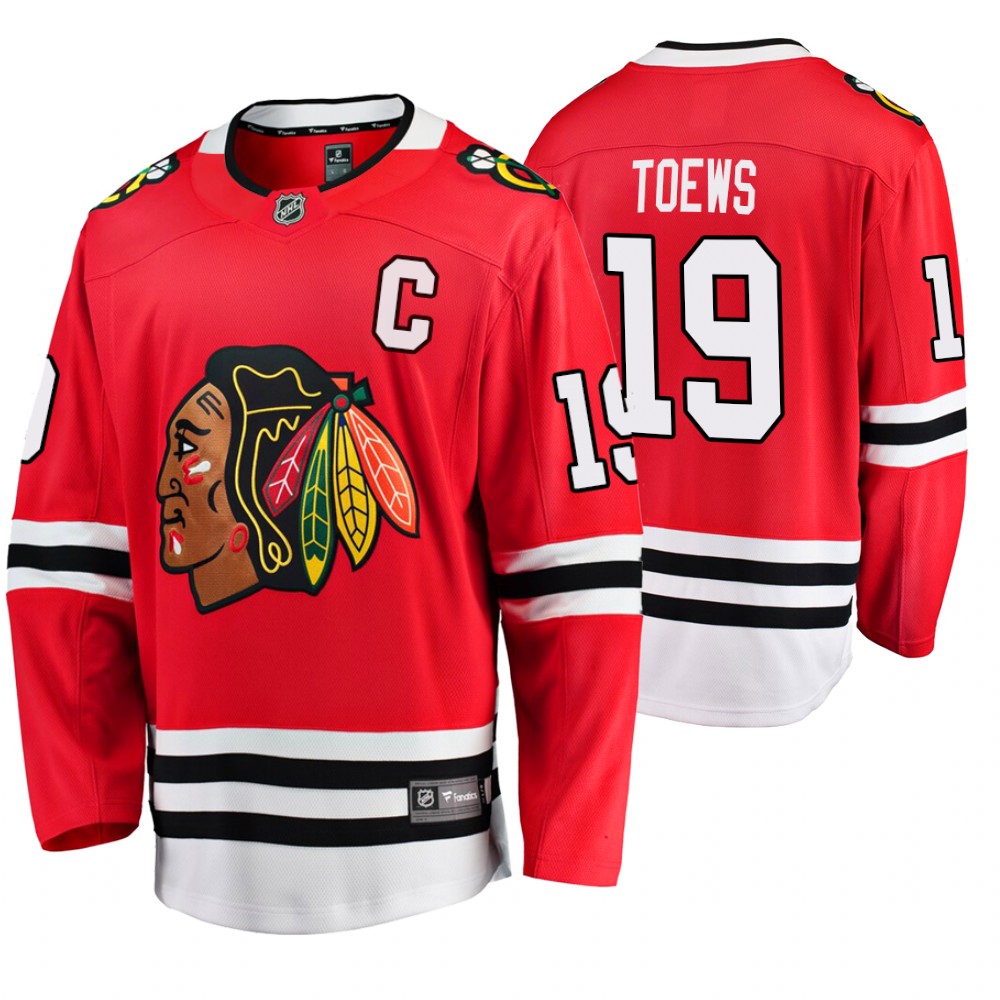 Blackhawks Jonathan Toews Red Home Breakaway Player Jersey
