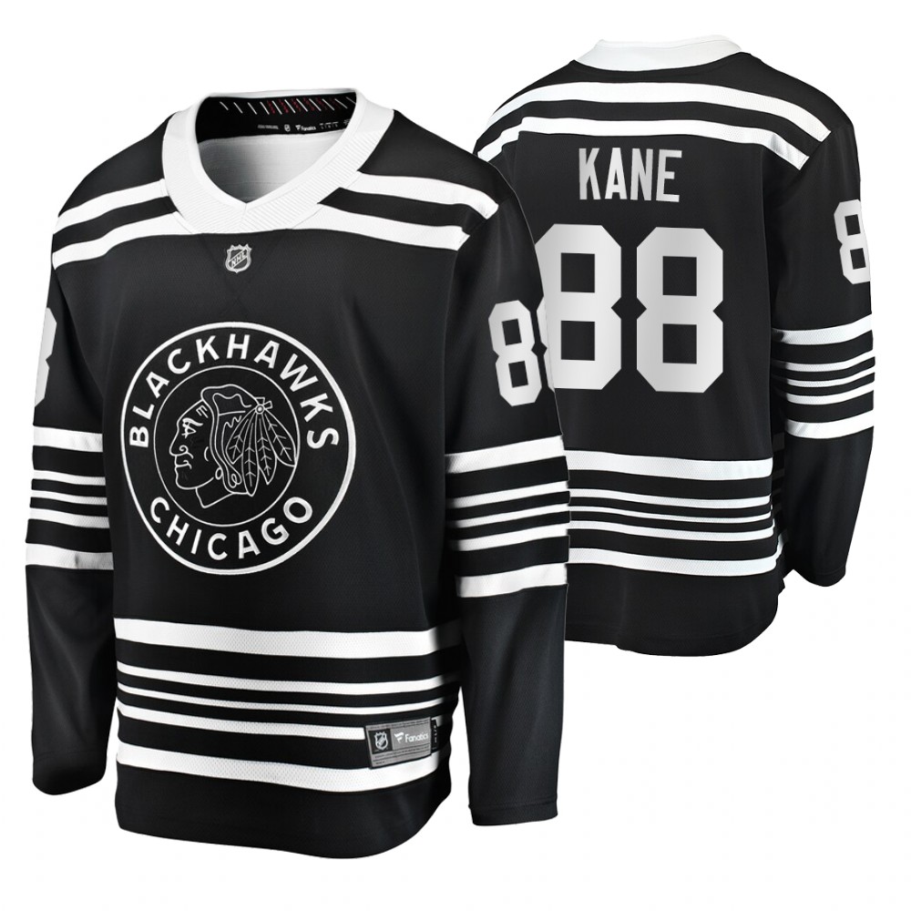 Blackhawks Patrick Kane Black Premier Alternate Men's Jersey