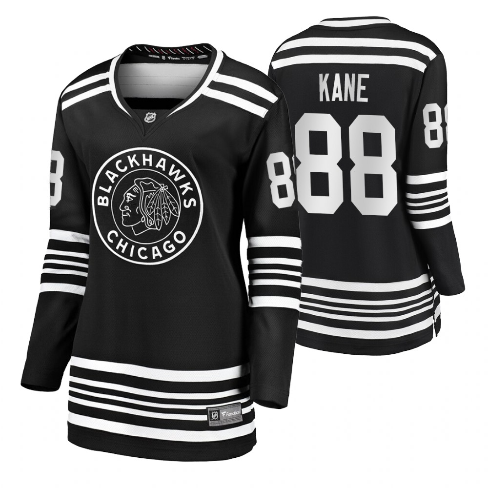 Blackhawks Patrick Kane Black Premier Alternate Women's Jersey