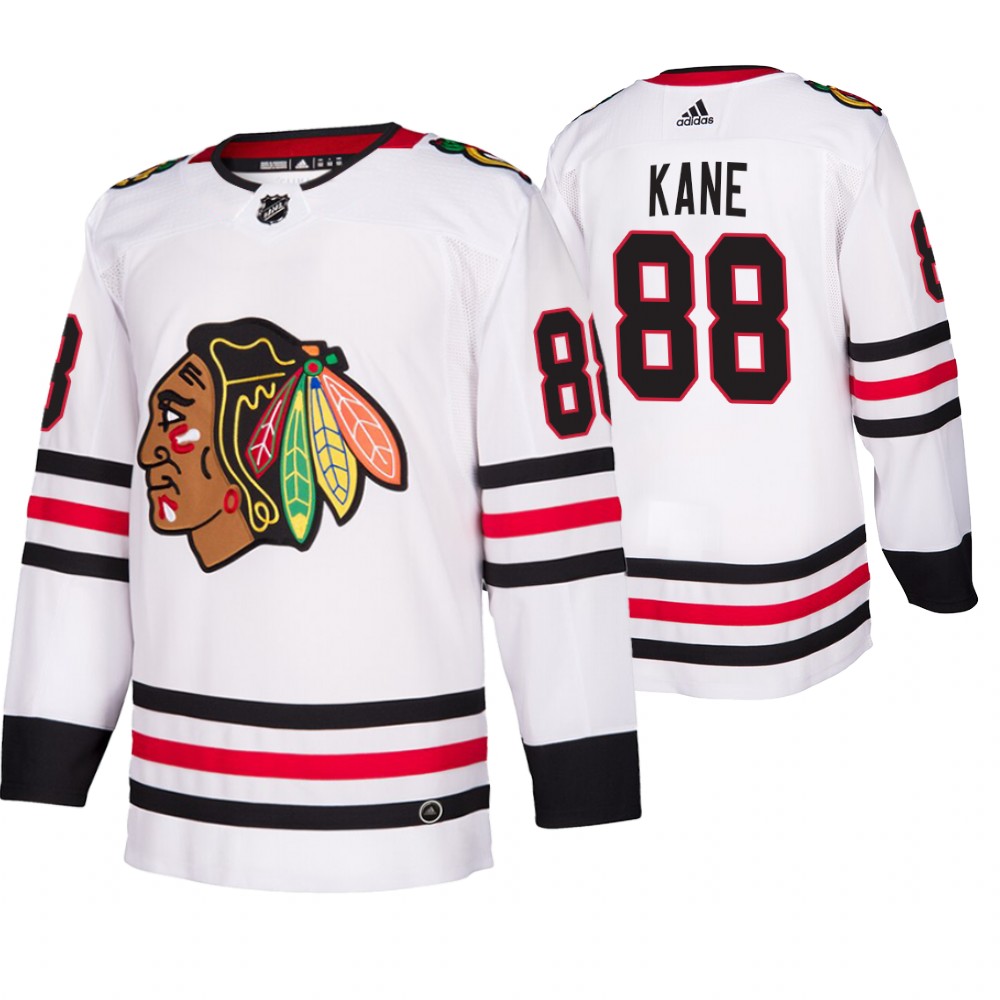 Blackhawks Patrick Kane White Away Authentic Player Jersey