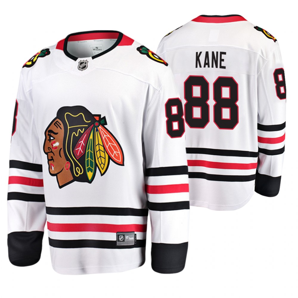 Blackhawks Patrick Kane White Away Breakaway Player Jersey