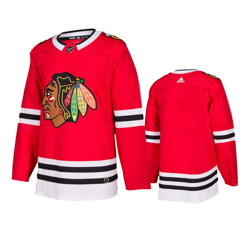 Blackhawks Red Authentic Blank Home Jersey