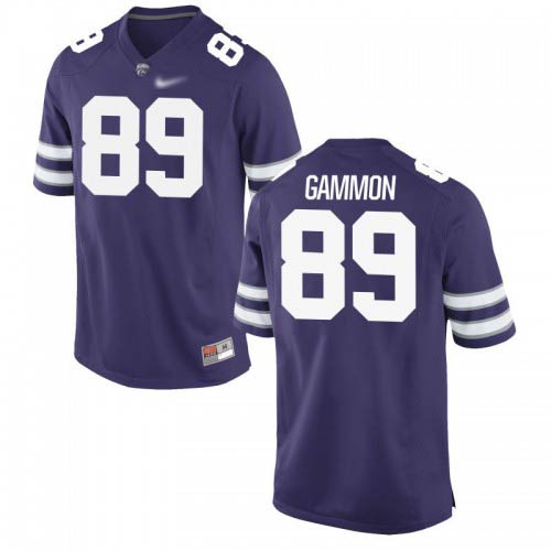 Blaise Gammon Kansas State Wildcats Men's Jersey - #89 NCAA Purple Game