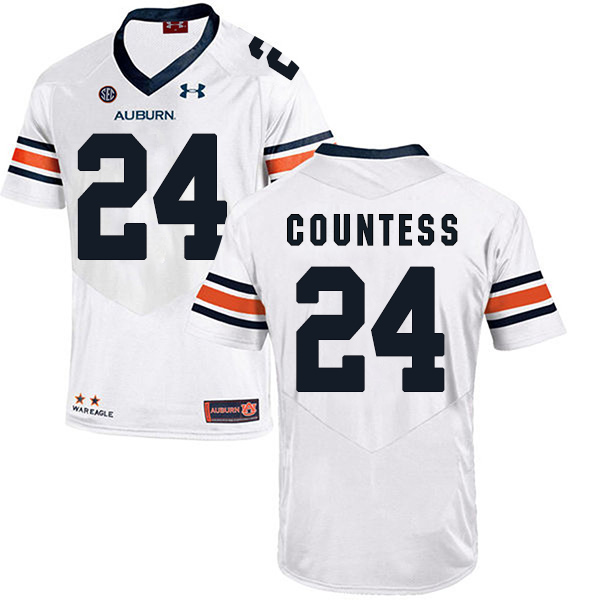 Blake Countess Auburn Tigers Men's Jersey - #24 NCAA White Stitched Authentic