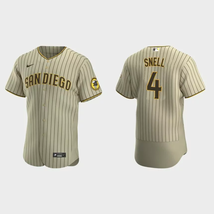 Blake Snell #4 San Diego Padres Authentic Alternate Jersey – Tan Brown