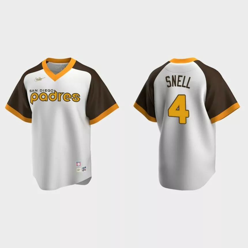 Blake Snell #4 San Diego Padres Cooperstown Collection Home Jersey – White