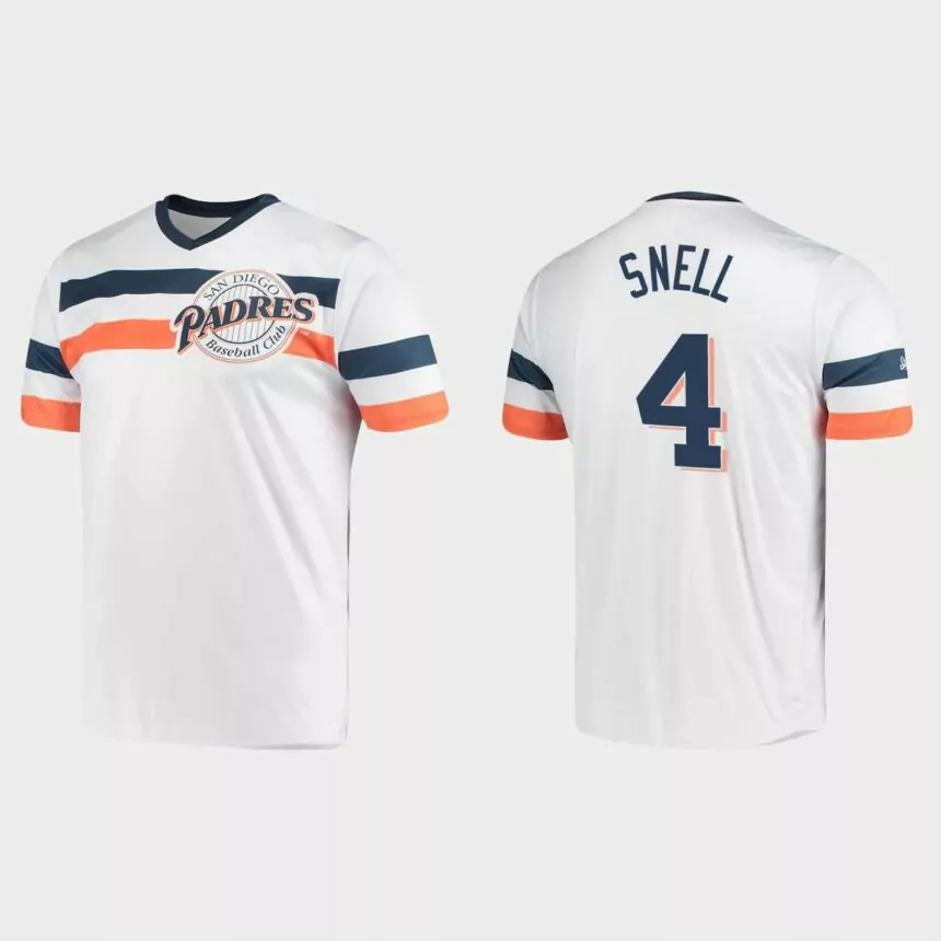 Blake Snell San Diego Padres Cooperstown Collection V-Neck Jersey – White