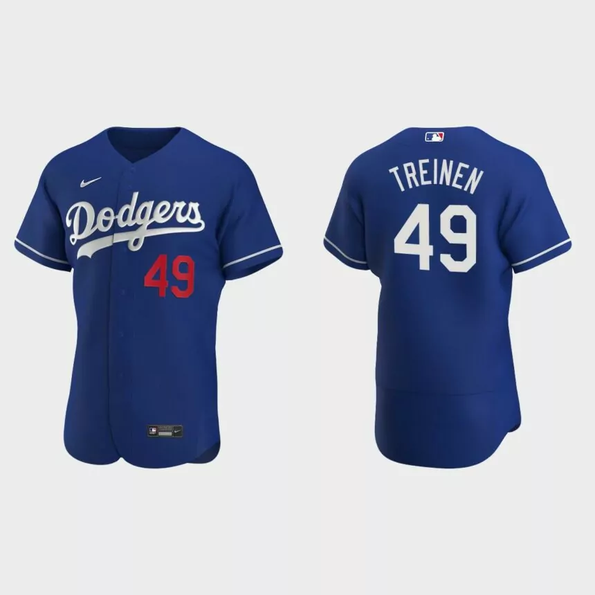 Blake Treinen #49 Los Angeles Dodgers Authentic Alternate Jersey – Royal