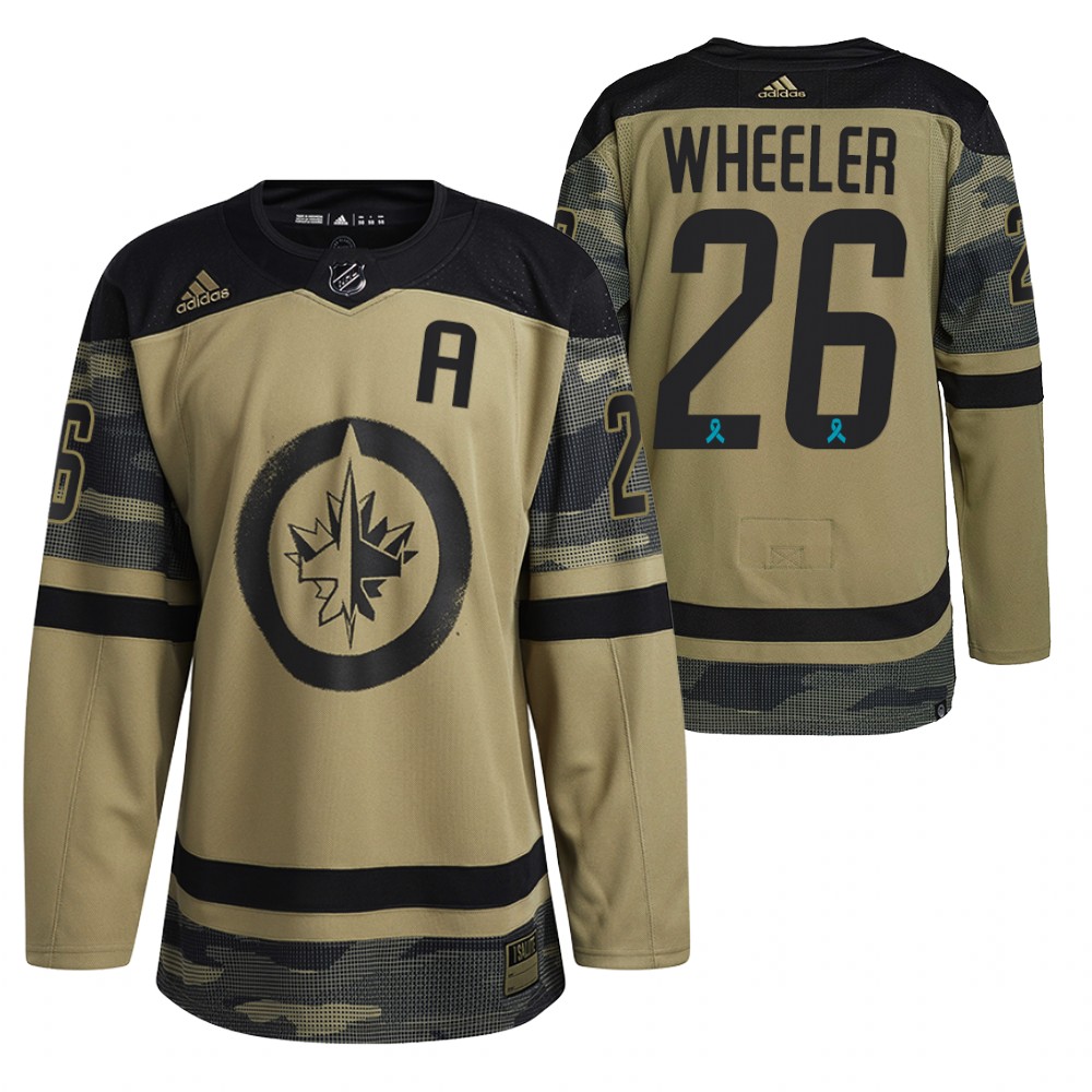 Blake Wheeler Jersey Winnipeg Jets Canadian Armed Force Camo 2021 CAF Night