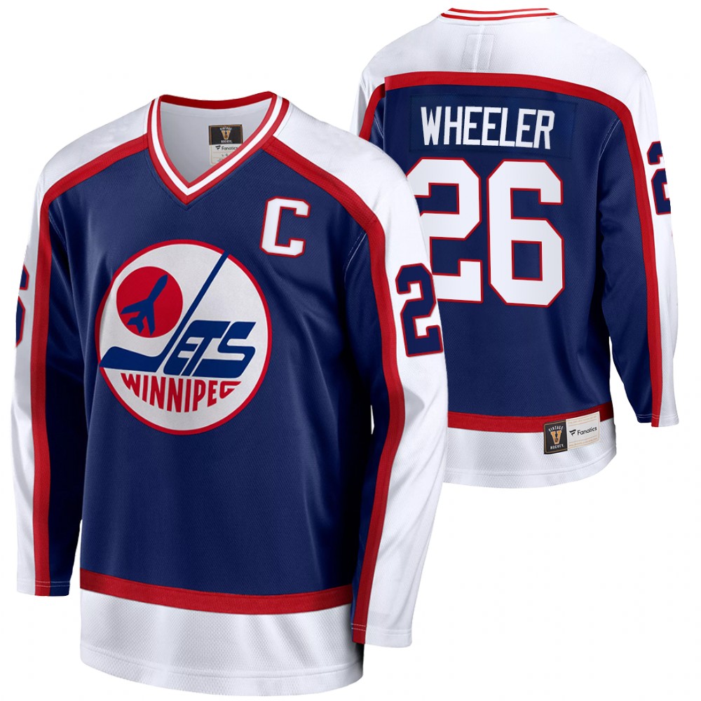 Blake Wheeler Jersey Winnipeg Jets Vintage Blue Replica