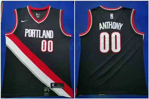 Blazers 00 Carmelo Anthony Black 2019-20 Nike Swingman Jersey