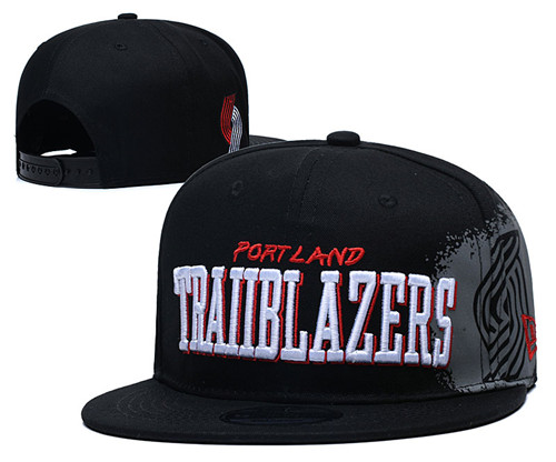 Blazers Team Logo Black Adjustable Hat YD 1