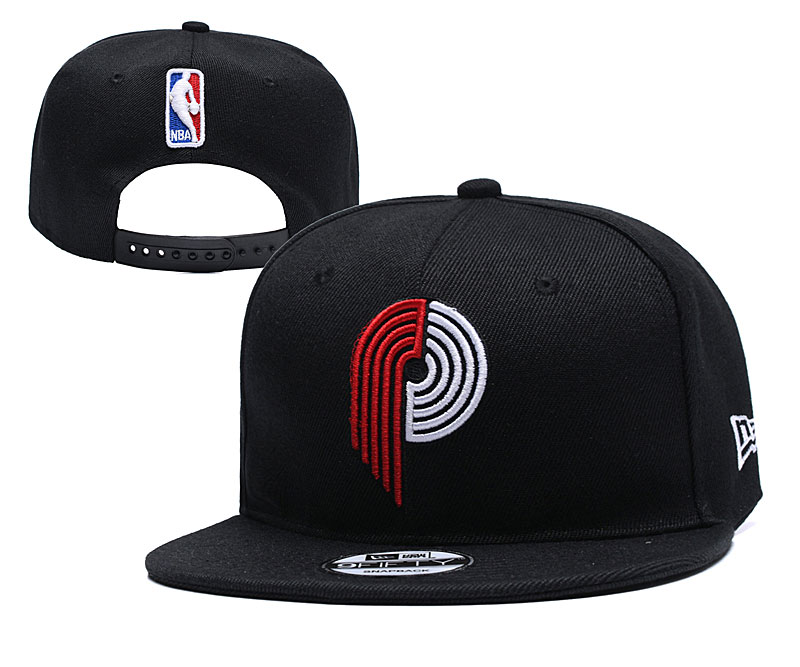 Blazers Team Logo Black Adjustable Hat YD