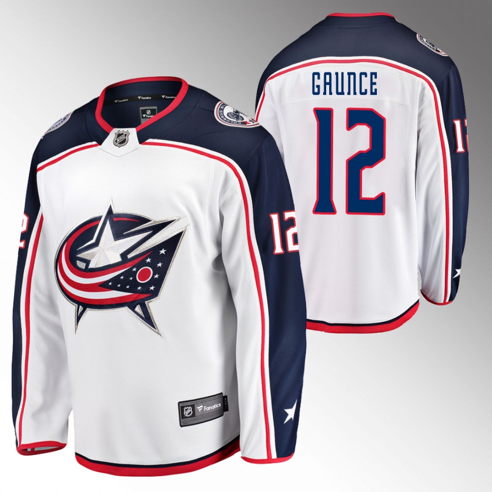 Blue Jackets #12 Brendan Gaunce White Away Jersey