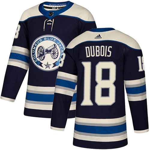 Blue Jackets #18 Pierre-Luc Dubois Navy Alternate Authentic Stitched Hockey Jersey