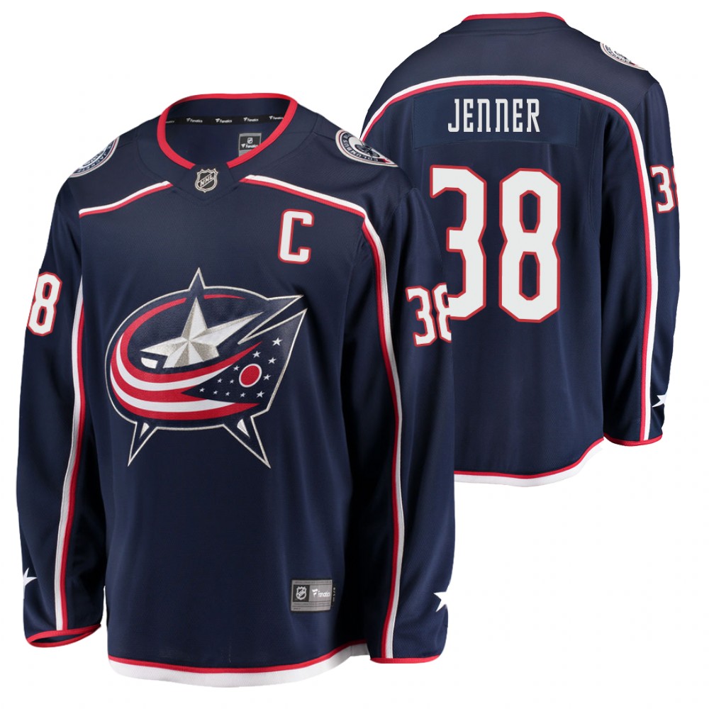 Blue Jackets #38 Boone Jenner Navy Home Jersey