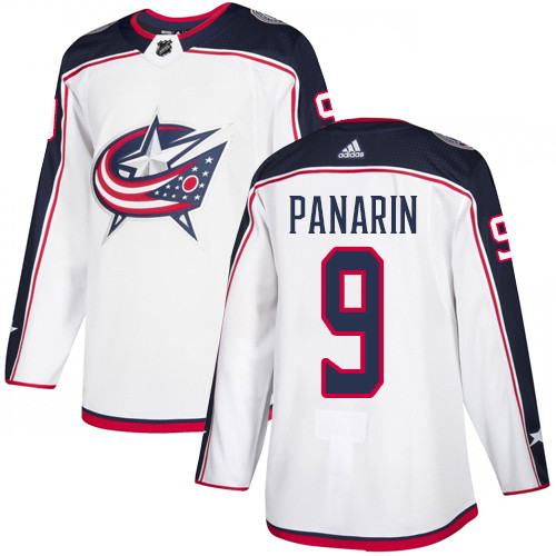 Blue Jackets #9 Artemi Panarin White Road Authentic Stitched Hockey Jersey