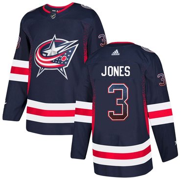 Blue Jackets 3 Seth Jones Navy Drift Fashion Adidas Jersey