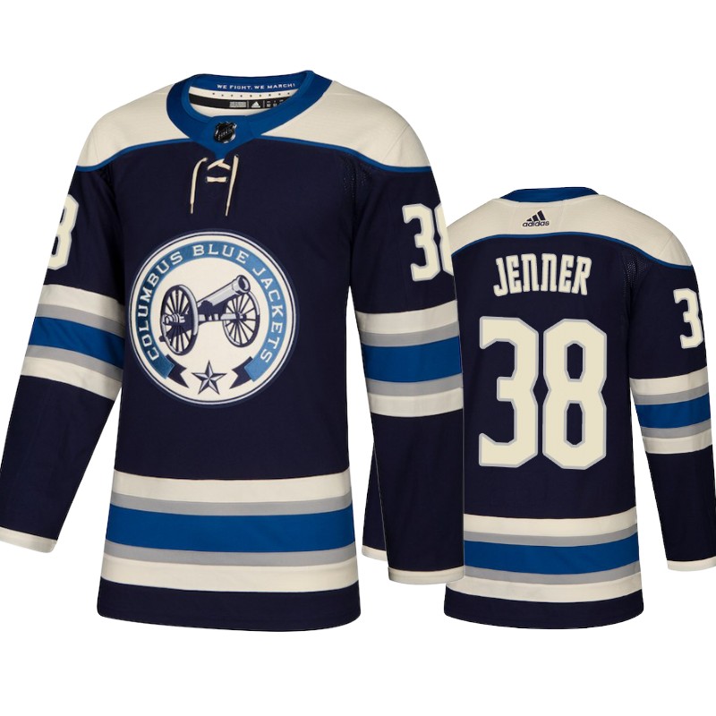 Blue Jackets Boone Jenner Navy Authentic Pro Alternate Jersey
