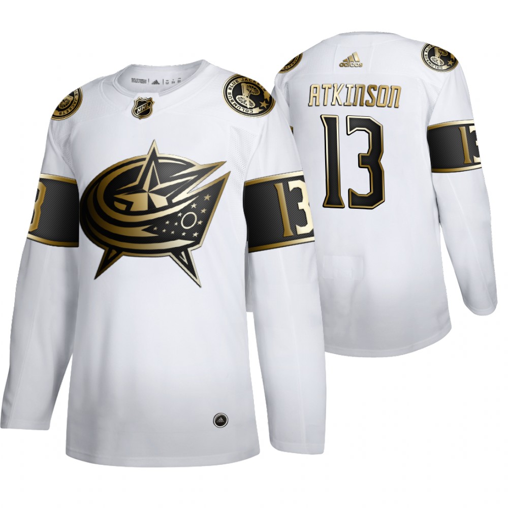 Blue Jackets Cam Atkinson Men's Authentic NHL Golden Edition Jersey