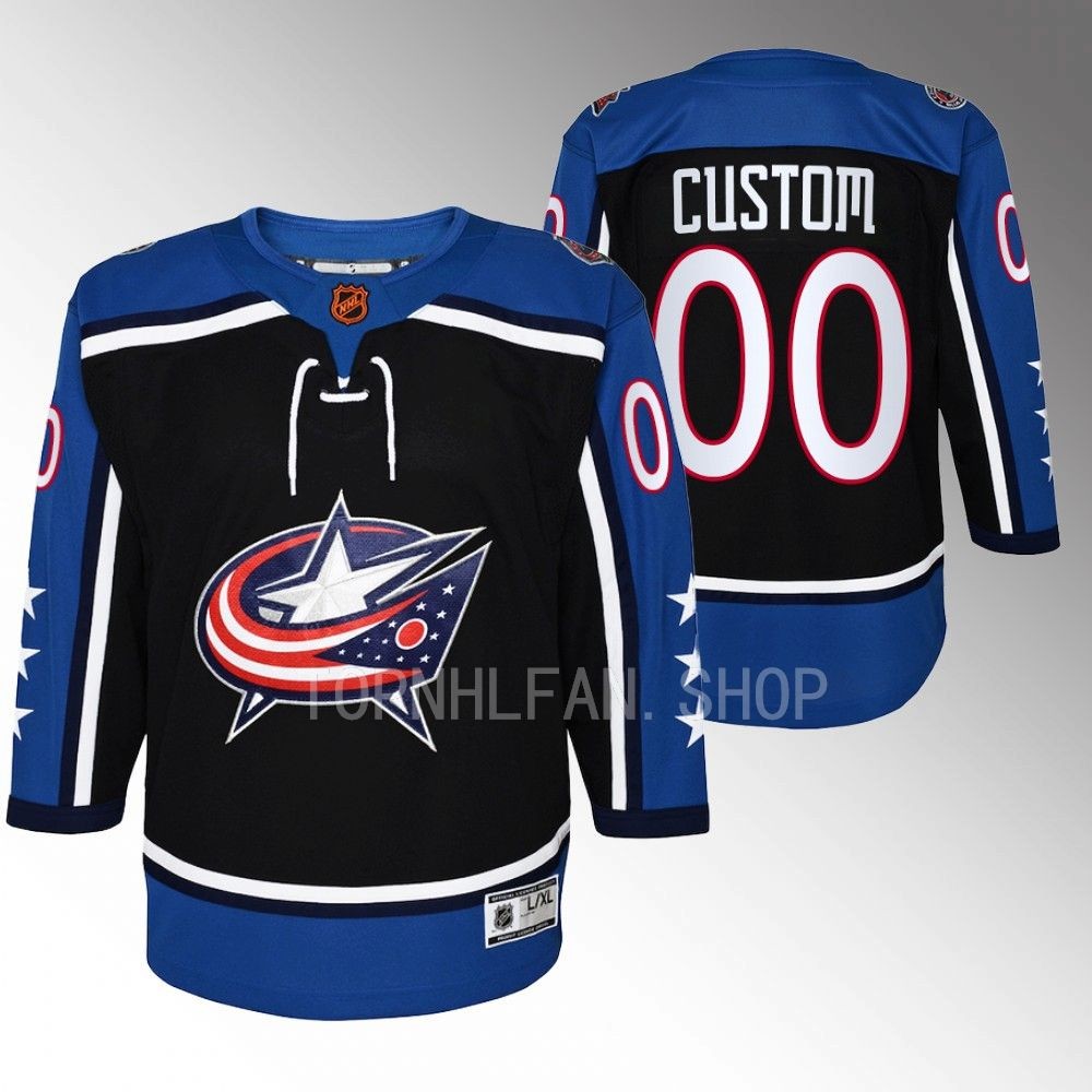 Blue Jackets Custom Special Edition 2.0 Navy Premier Retro Youth Jersey