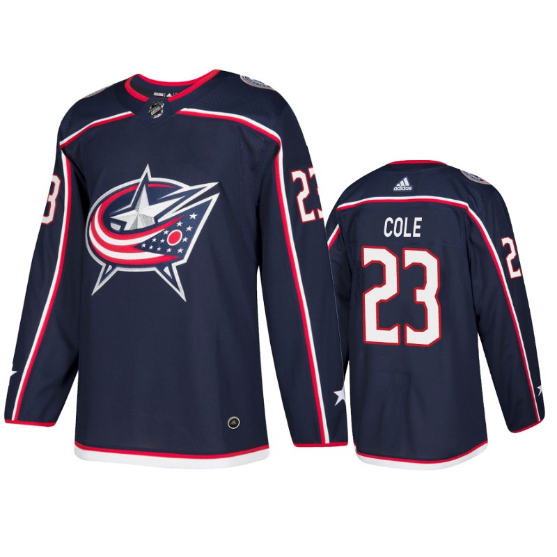 Blue Jackets Ian Cole Navy Home Jersey
