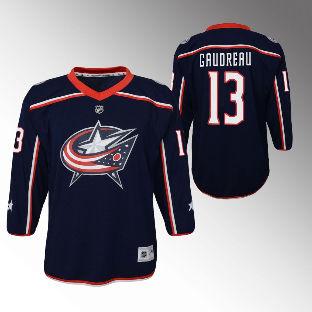 Blue Jackets Johnny Gaudreau 2022 Home Jersey Youth Breakaway Player