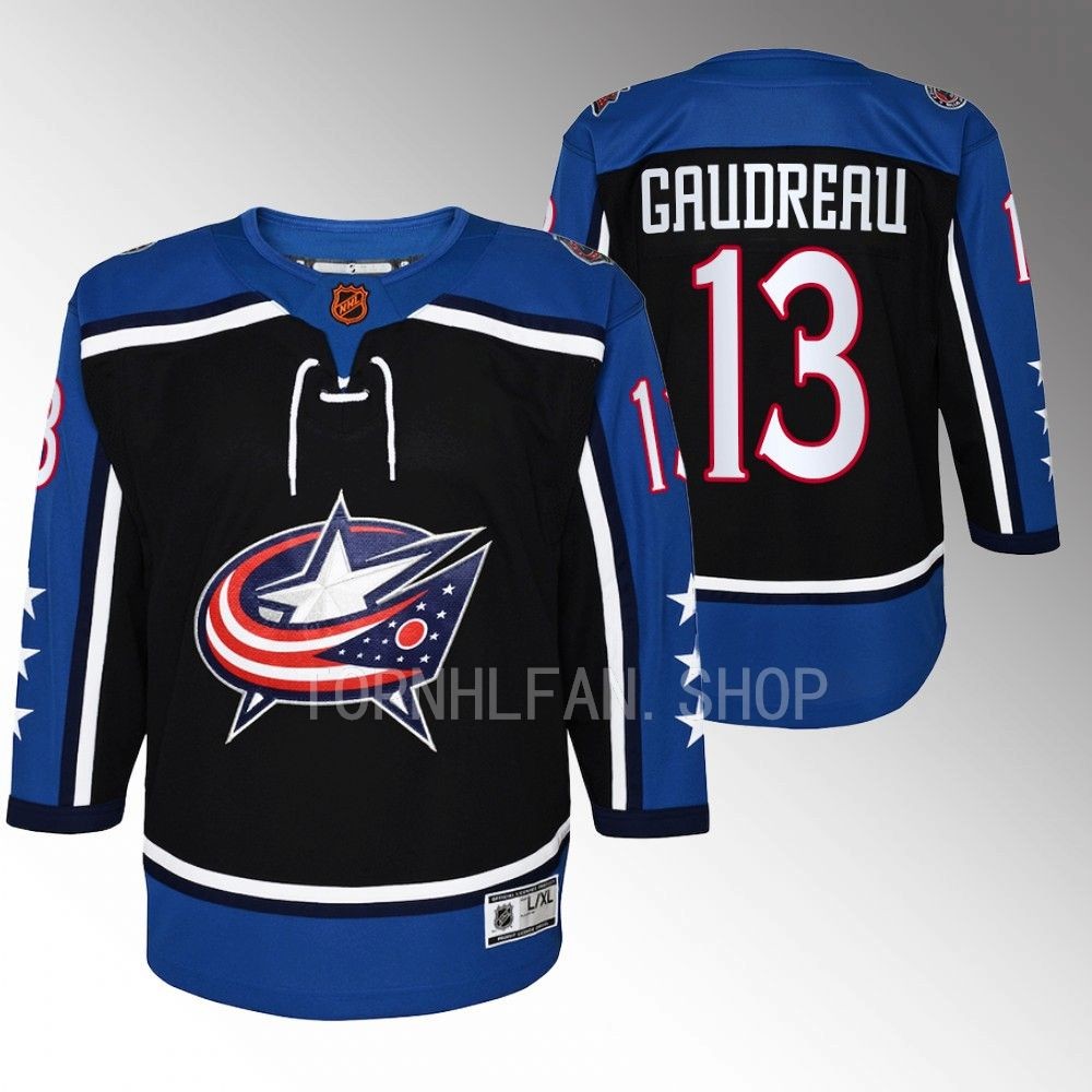 Blue Jackets Johnny Gaudreau Special Edition 2.0 Navy Premier Retro Youth Jersey