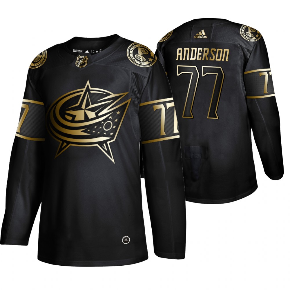 Blue Jackets Josh Anderson Black Authentic 2019 NHL Golden Edition Jersey