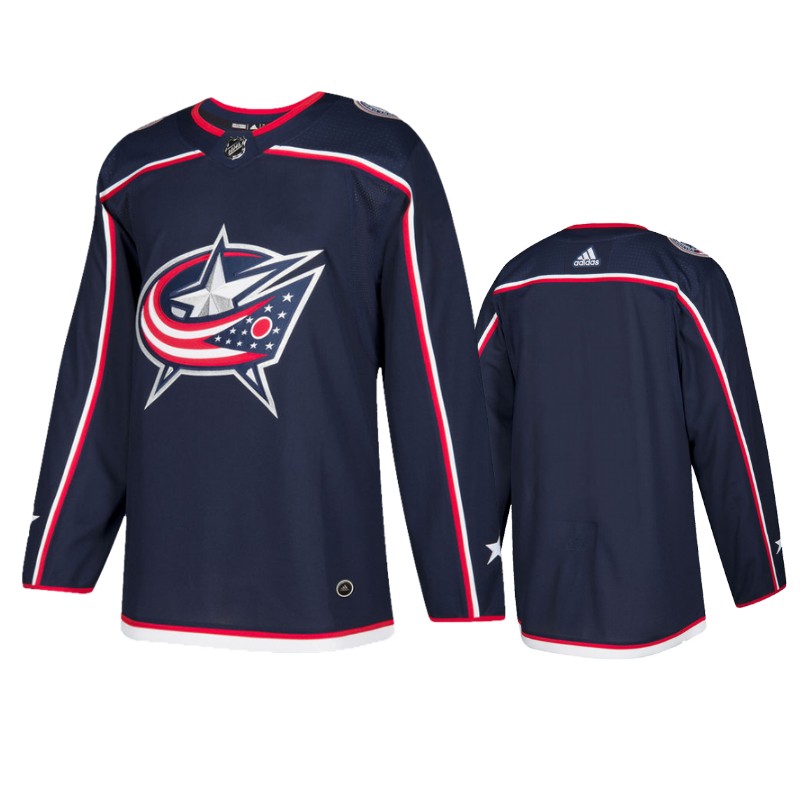 Blue Jackets Navy Authentic Blank Home Jersey