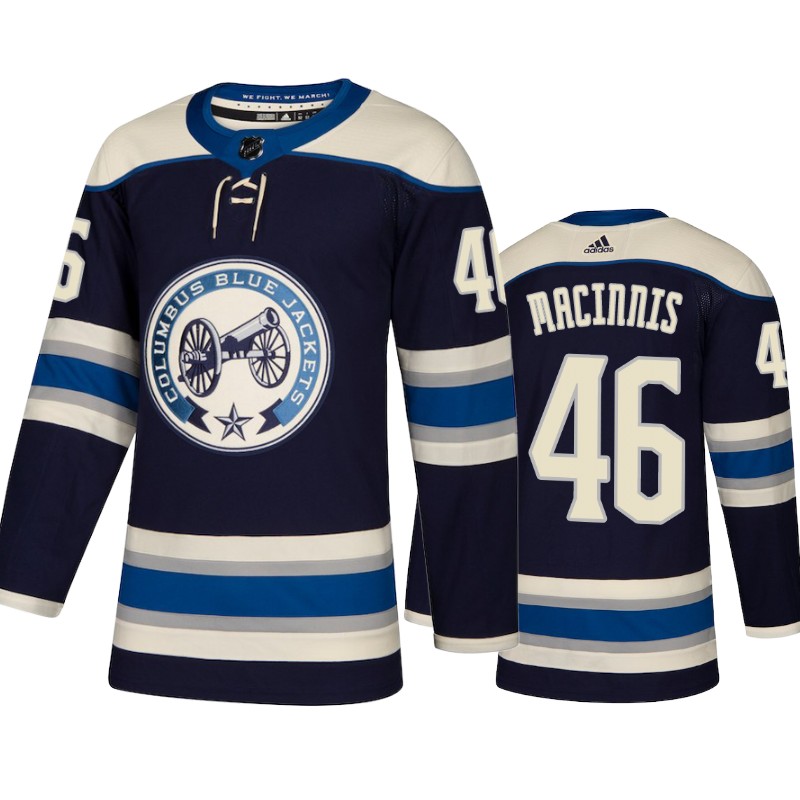 Blue Jackets Ryan MacInnis Navy Authentic Pro Alternate Jersey