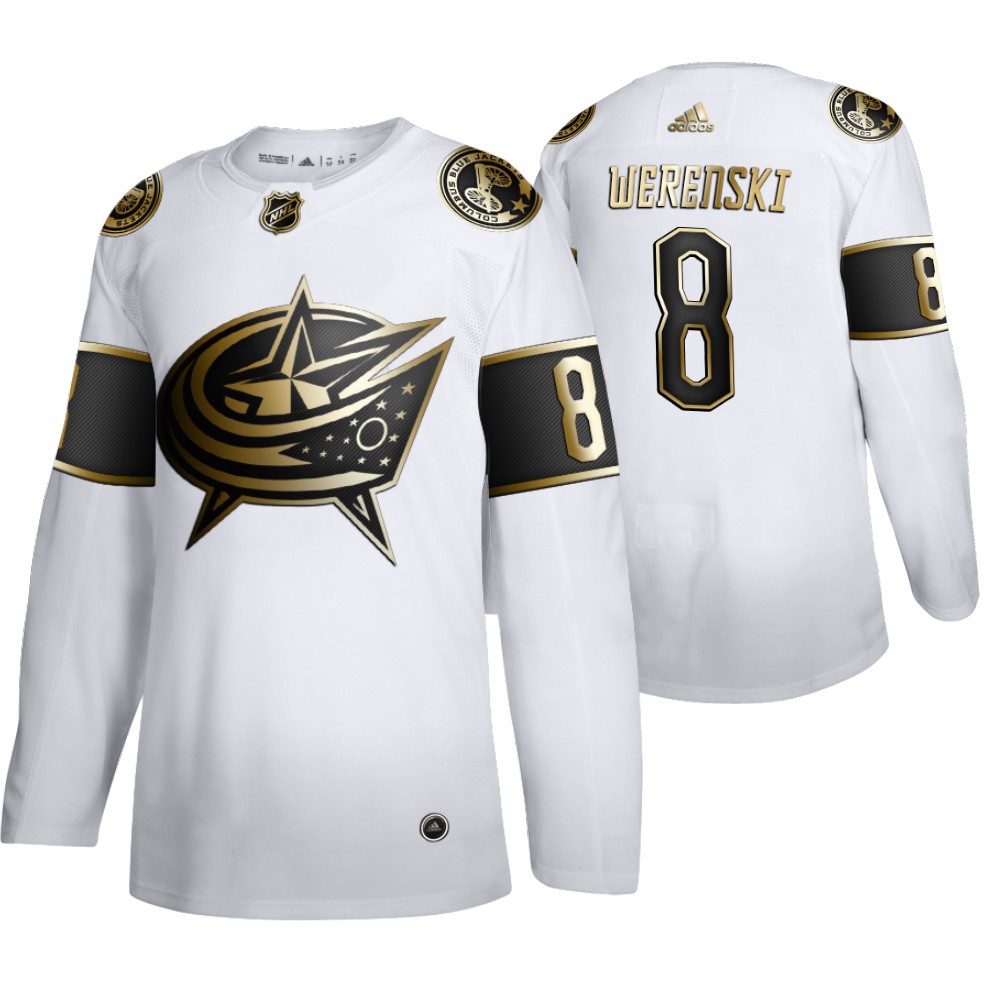 Blue Jackets Zach Werenski Men's Authentic NHL Golden Edition Jersey