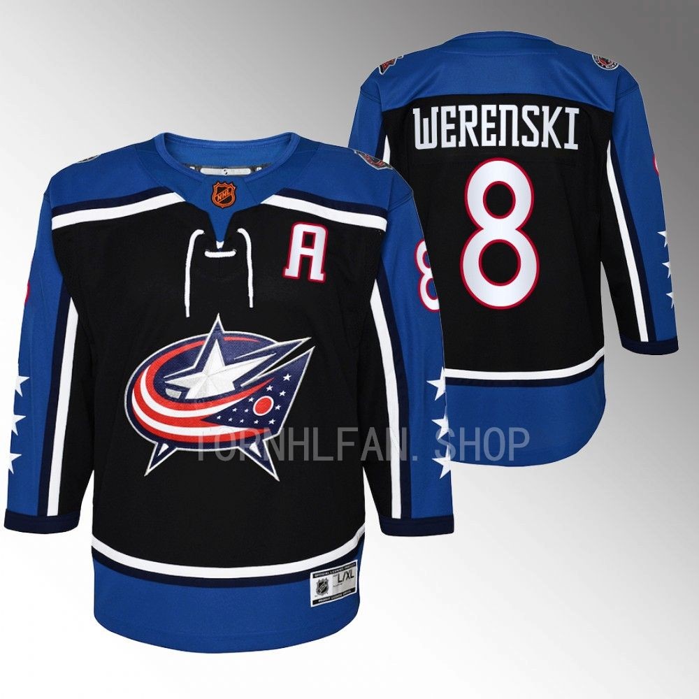 Blue Jackets Zach Werenski Special Edition 2.0 Navy Premier Retro Youth Jersey