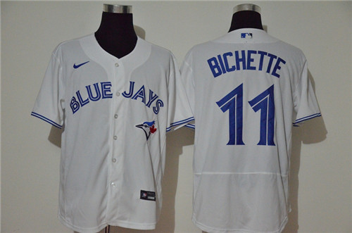 Blue Jays 11 Bo Bichette White 2020 Nike Cool Base Jersey