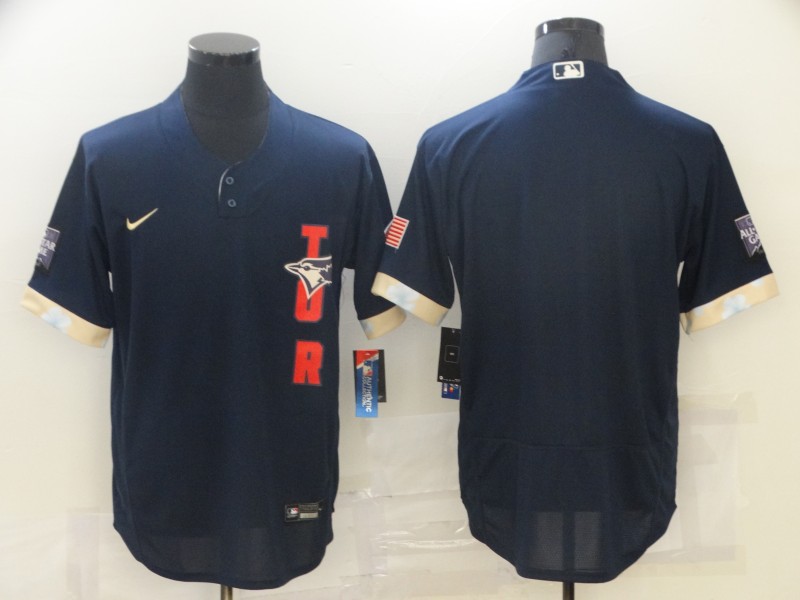 Blue Jays Blank Navy Nike 2021 MLB All-Star Flexbase Jersey